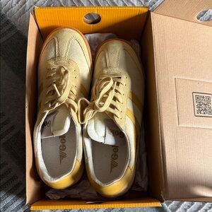 Gola Yellow and Cream Women's Sneakers